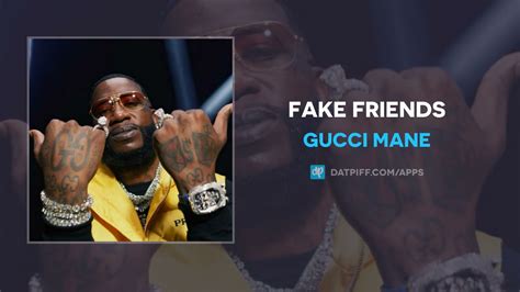 gucci mane fake friends lyrics|gucci mane facebook.